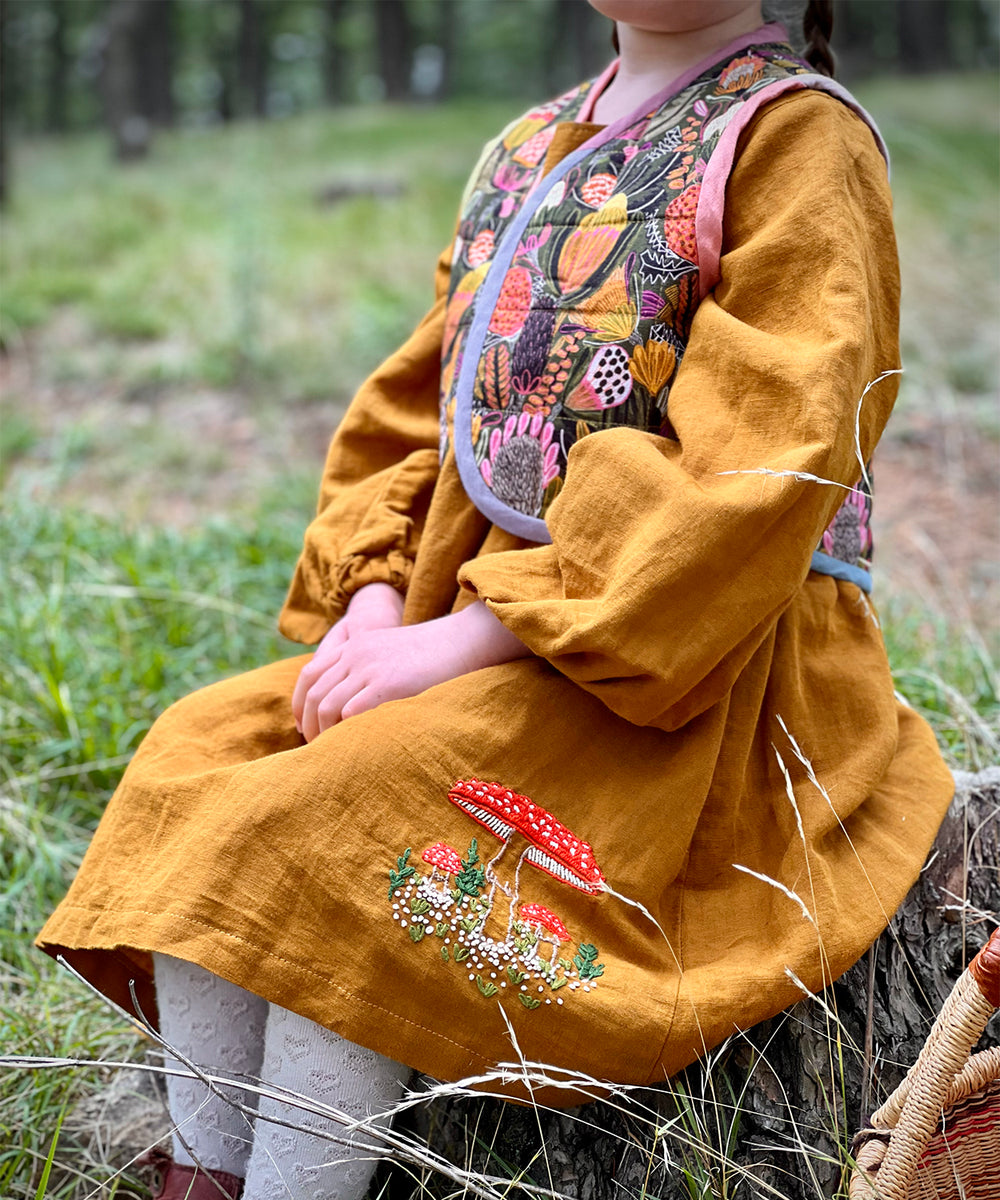 Below the Kōwhai Honu Vest (Quilted)