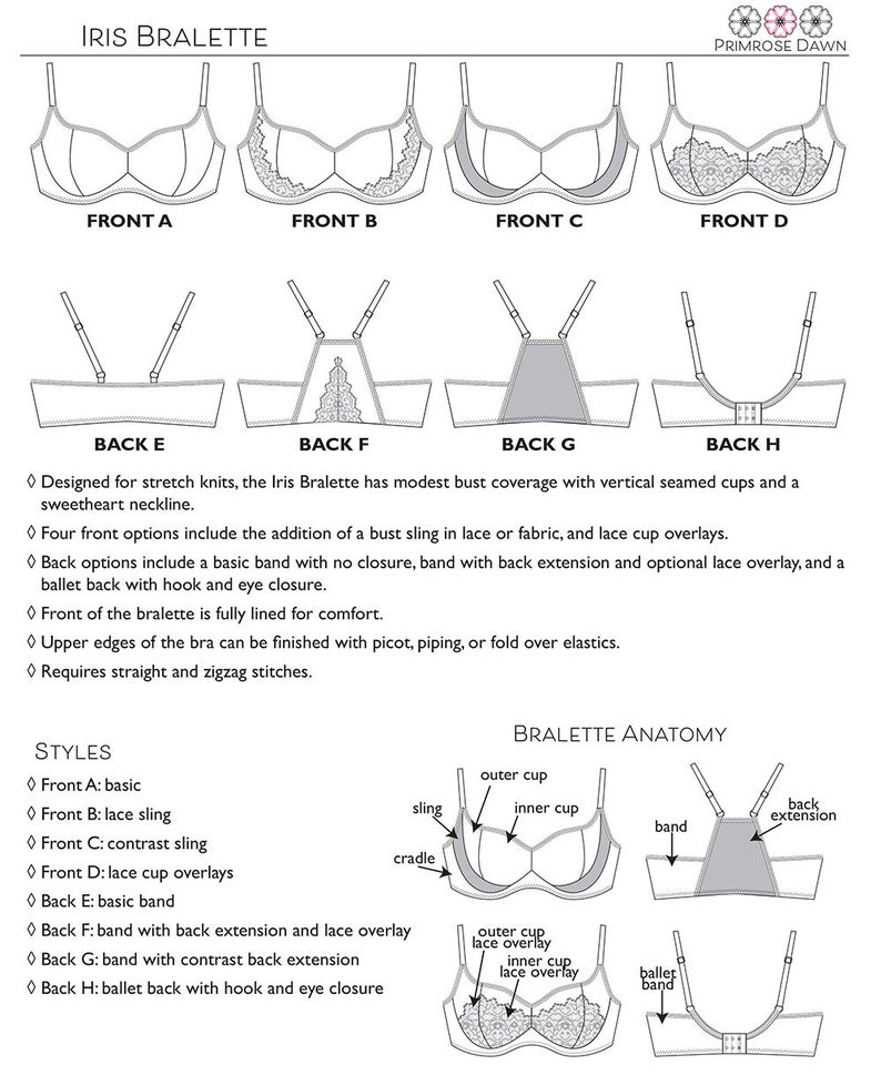 Primrose Dawn Iris Bralette PDF