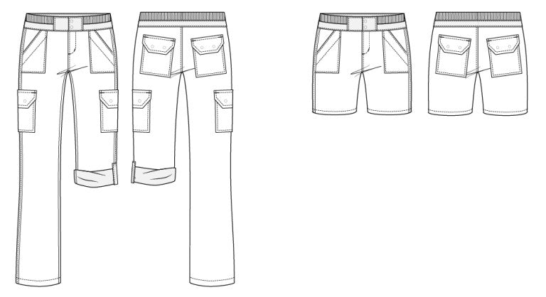 Itch to Stitch Sequoia Cargos and Shorts