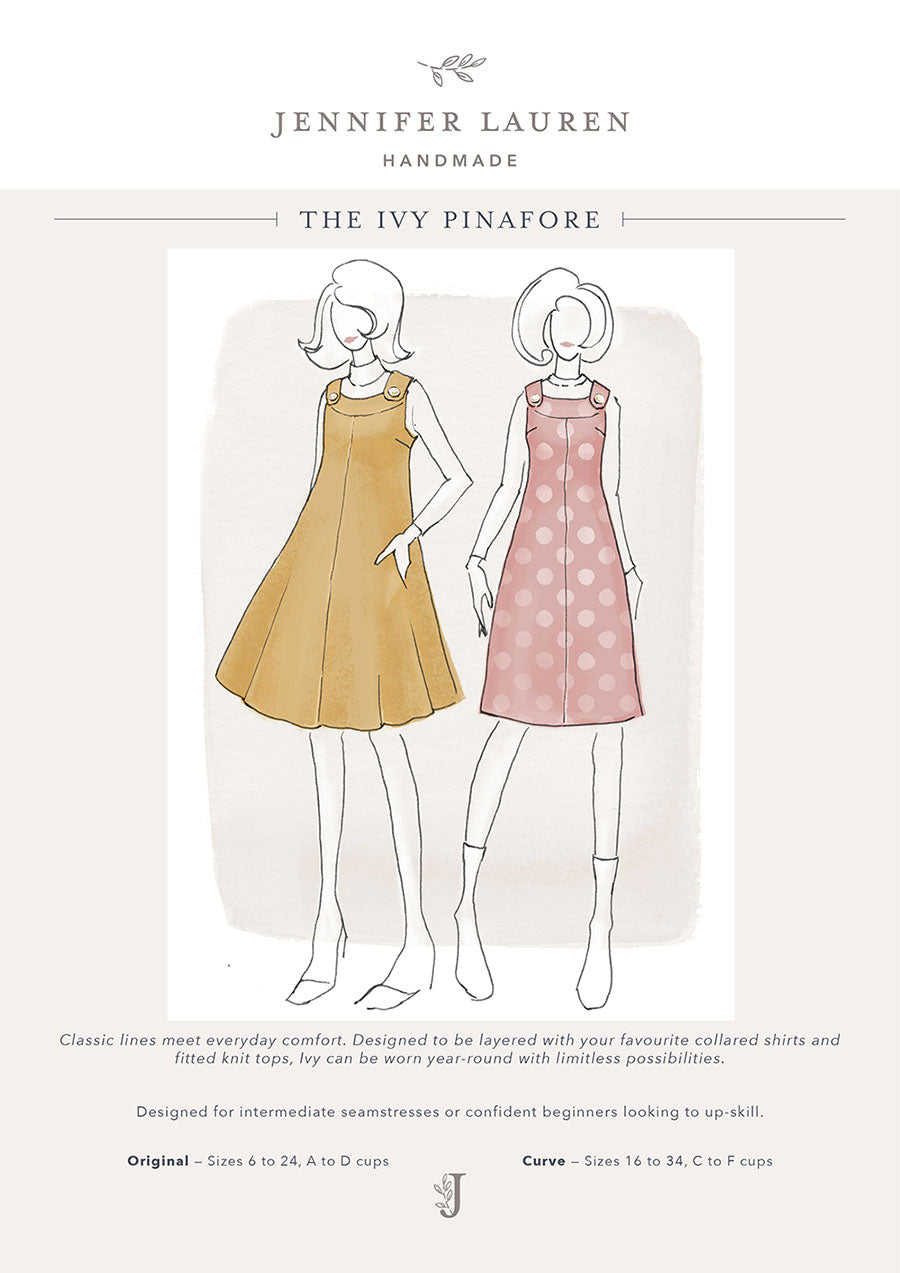 Jennifer Lauren Handmade Ivy Pinafore Dress The Fold Line Jennifer Lauren Handmade Ivy Pinafore Dress The Fold Line