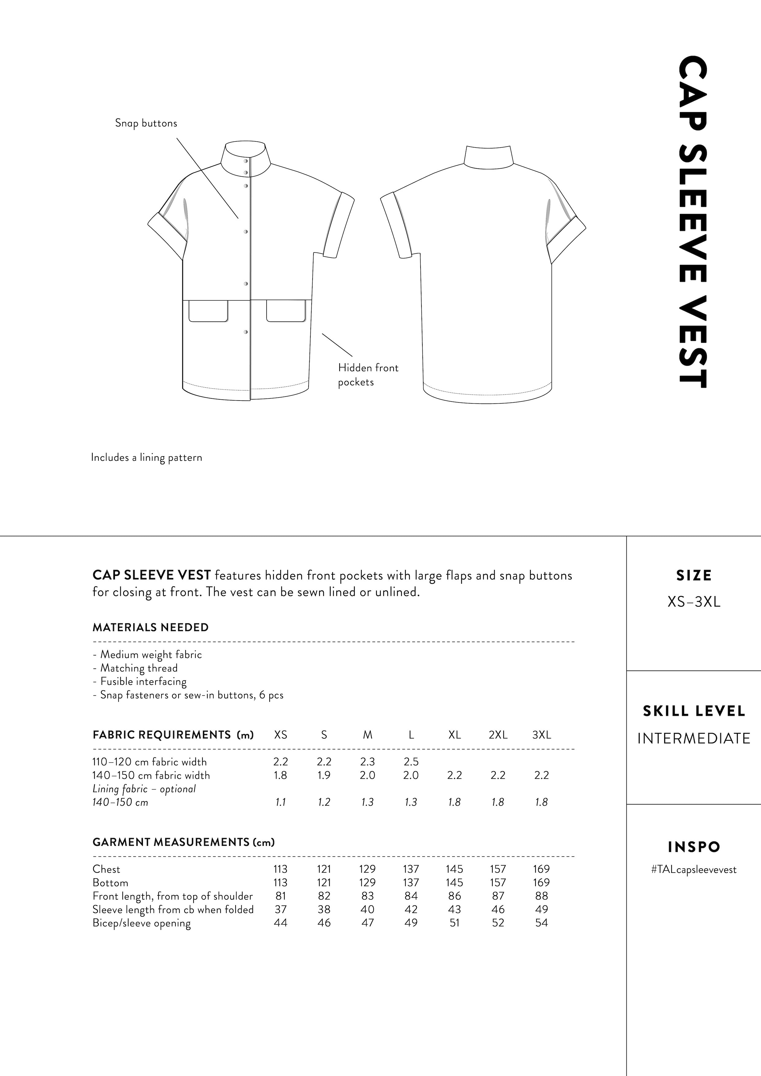 The Assembly Line Cap Sleeve Vest