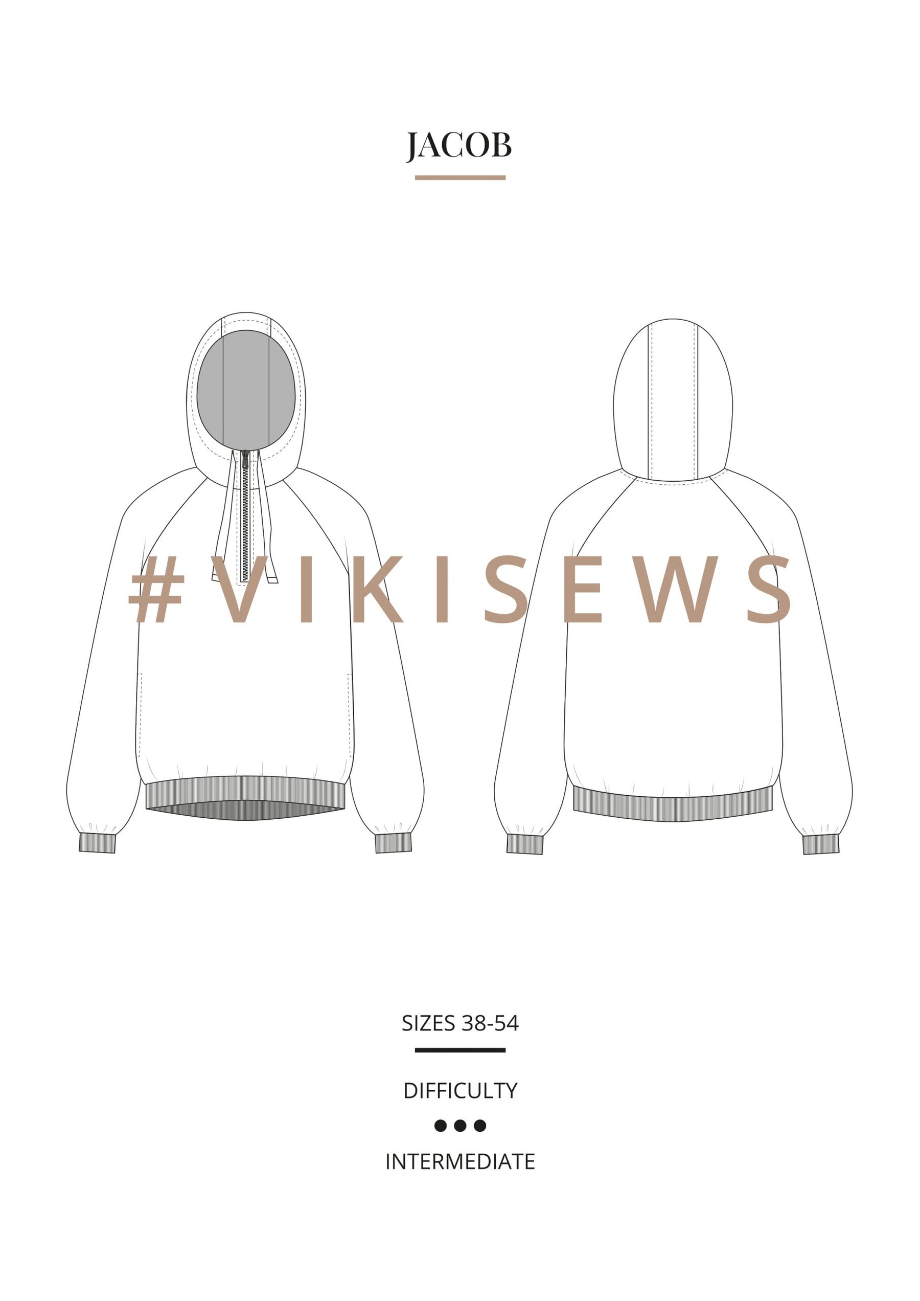 Vikisews Men's Jacob Hoodie PDF – The Fold Line