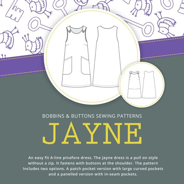 Bobbins and Buttons Jayne Pinafore Dress