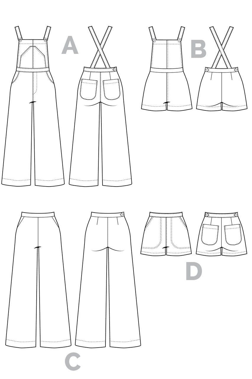 Closet Core Patterns Jenny Overalls/Trousers