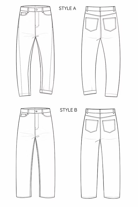 French Navy Jupiter Jeans