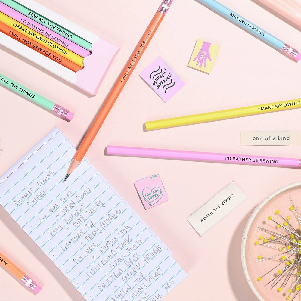 Kylie & The Machine Sewing Themed Pencils