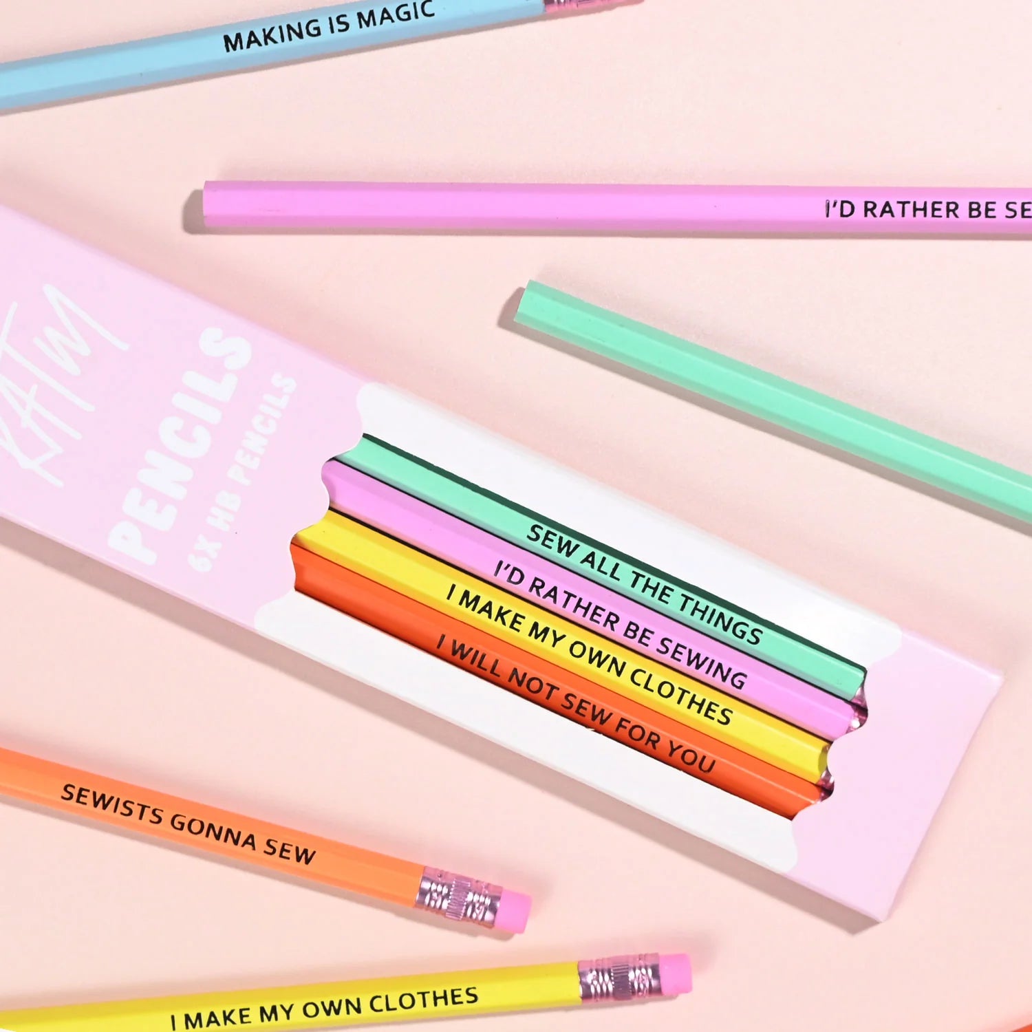 Kylie & The Machine Sewing Themed Pencils