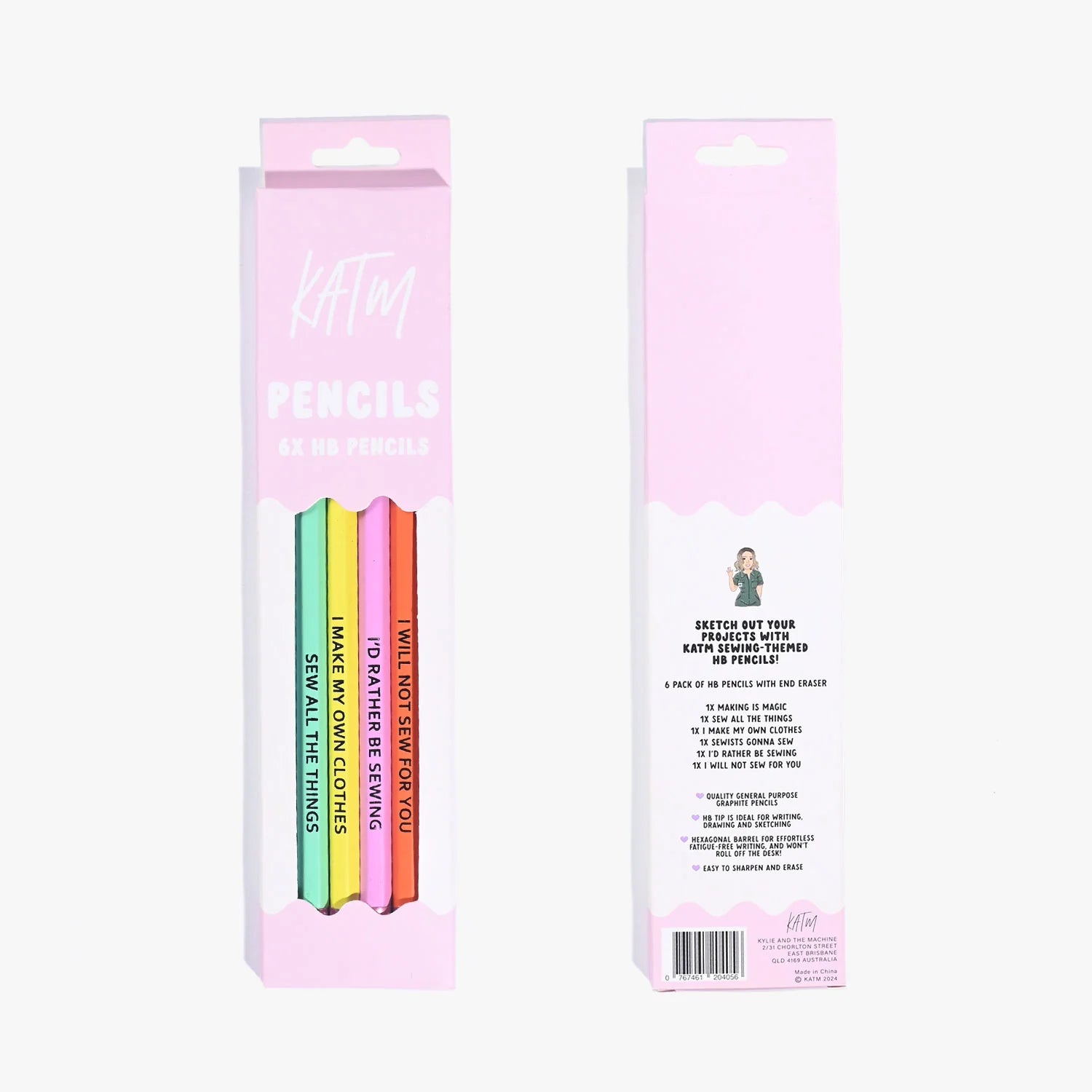 Kylie & The Machine Sewing Themed Pencils