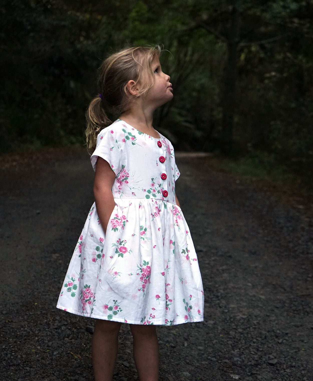 Below the Kōwhai Baby/Child Kauri Dress