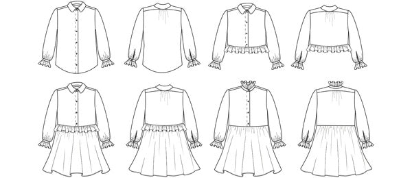 Papercut Patterns Children's Ashling Blouse and Dress