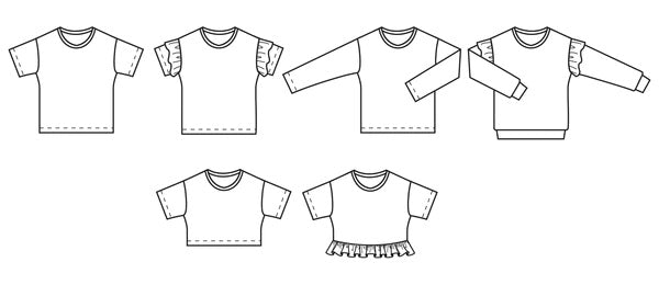 Papercut Patterns Solar Tee and Sweater