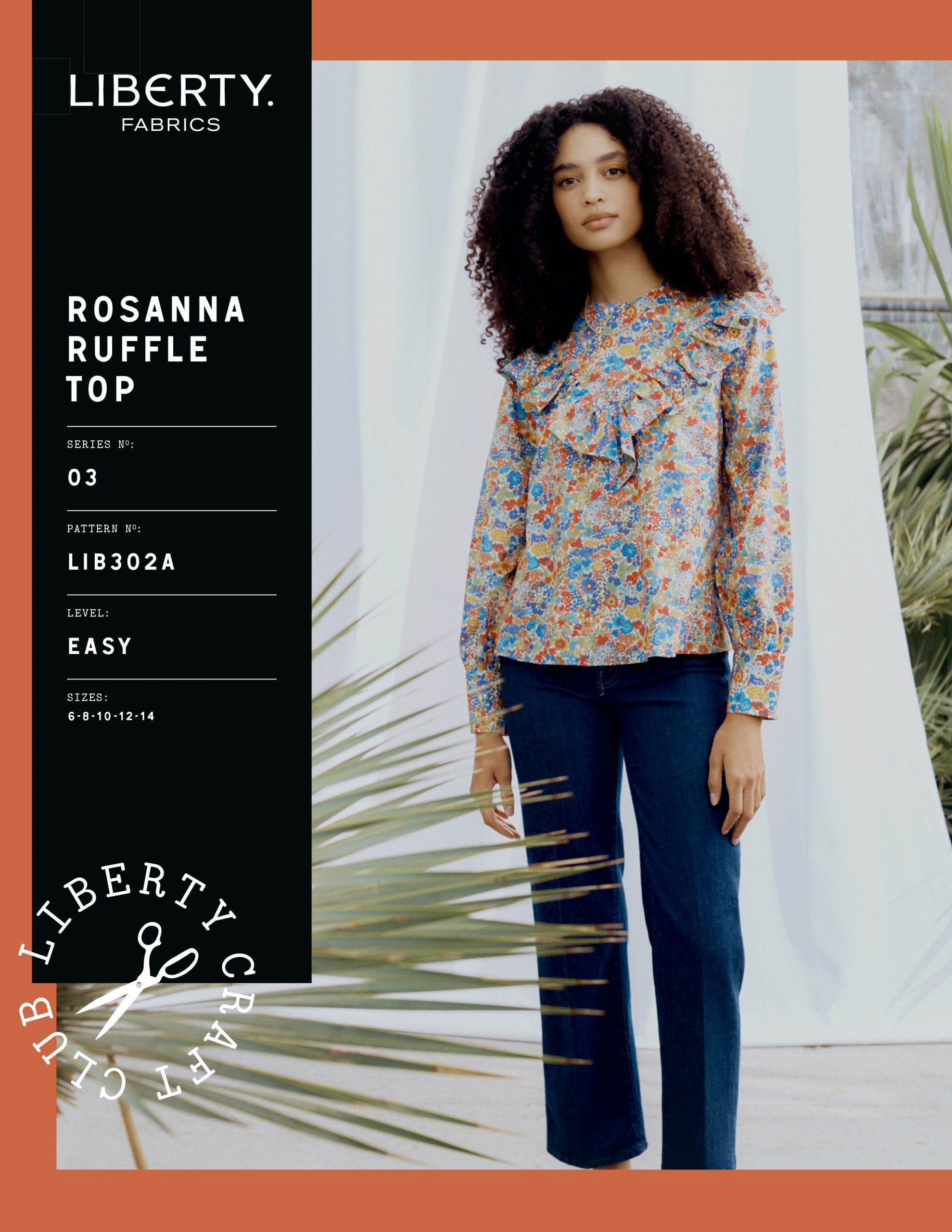 Liberty Sewing Patterns Rosanna Ruffle Top