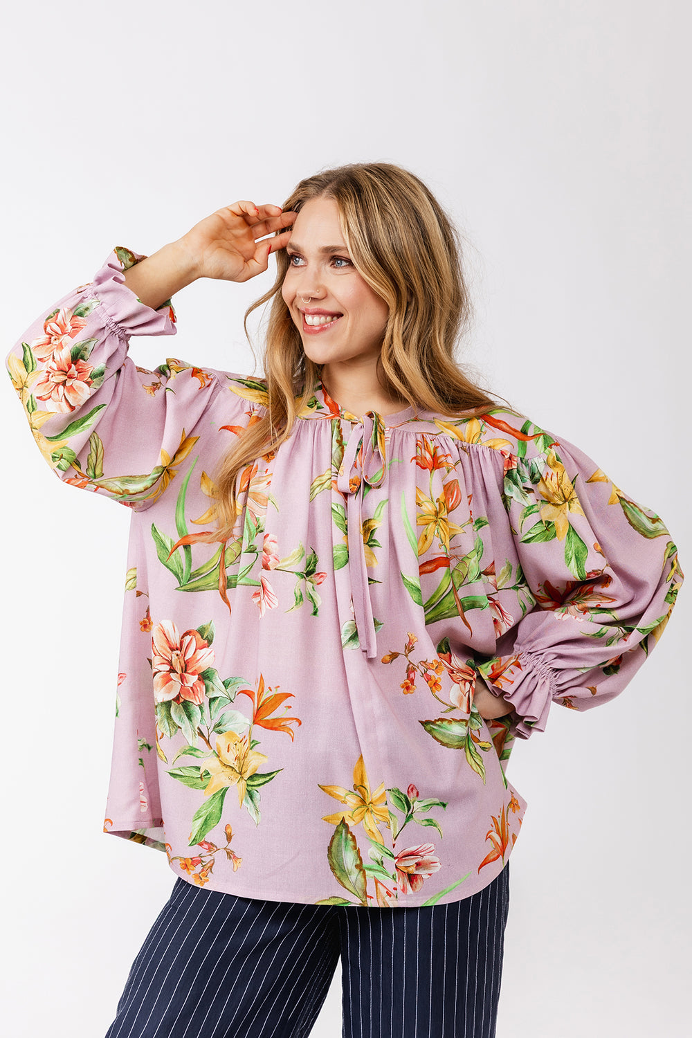 Named Liia Gathered Blouse