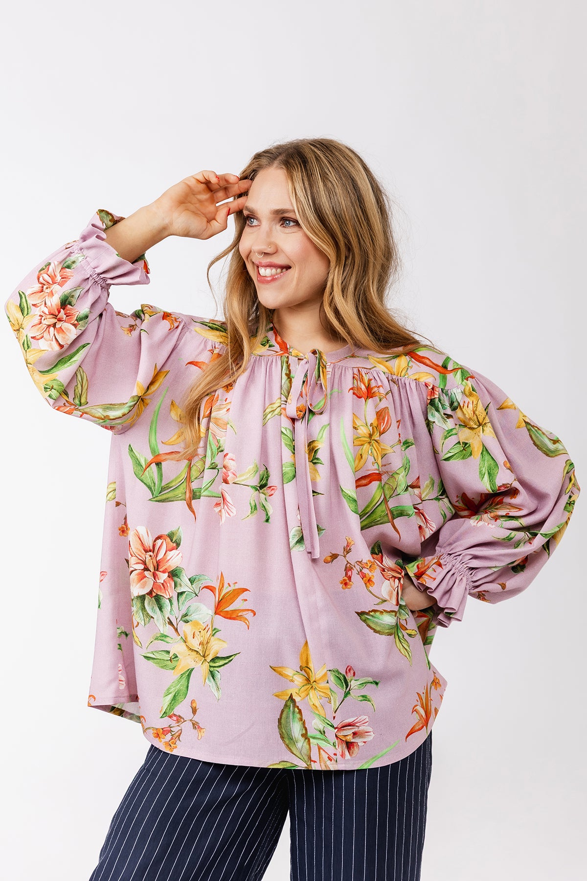 Named Liia Gathered Blouse