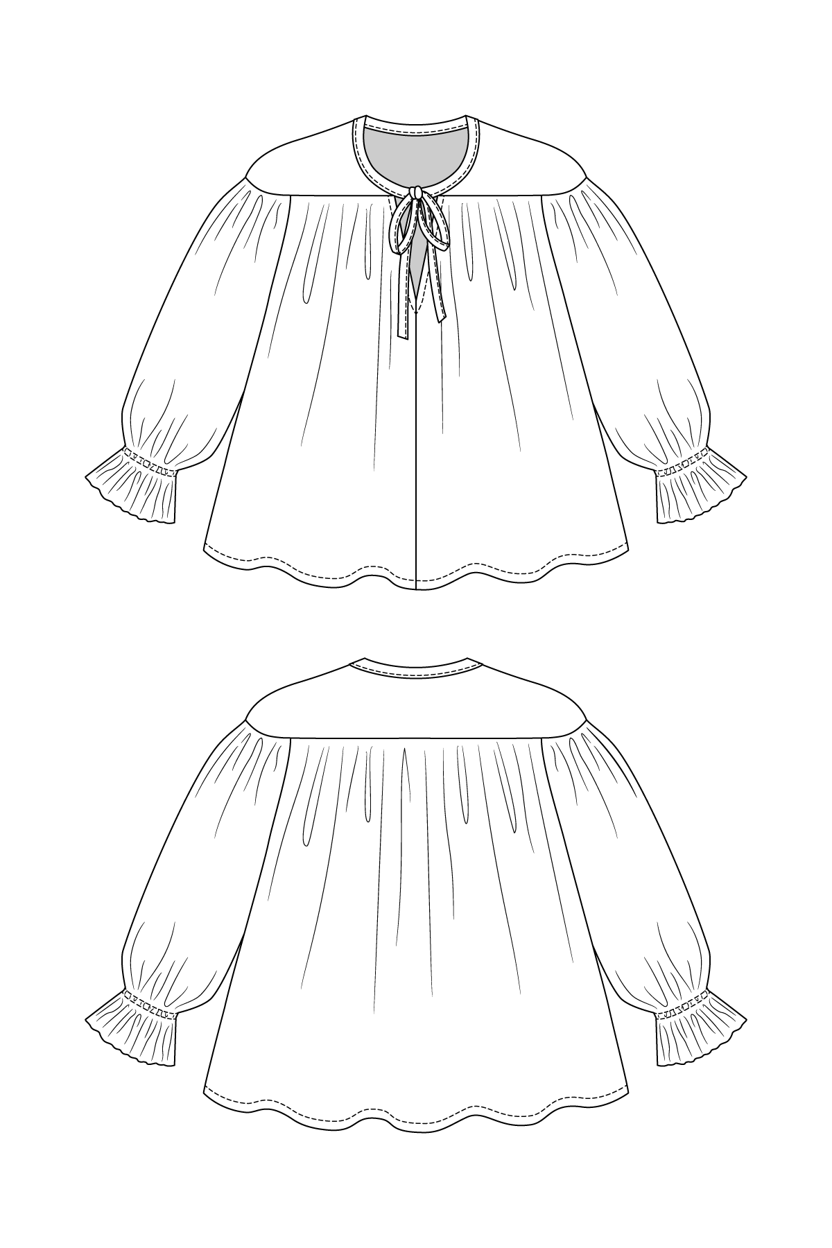 Named Liia Gathered Blouse