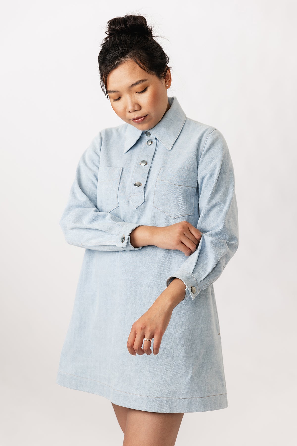 Named Loviisa Denim Dress – The Fold Line