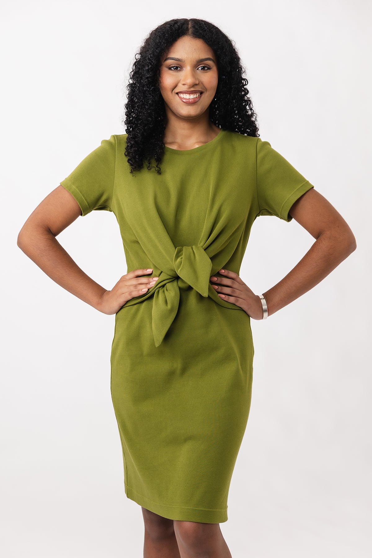 Named Lyyti Tie Front Dress – The Fold Line