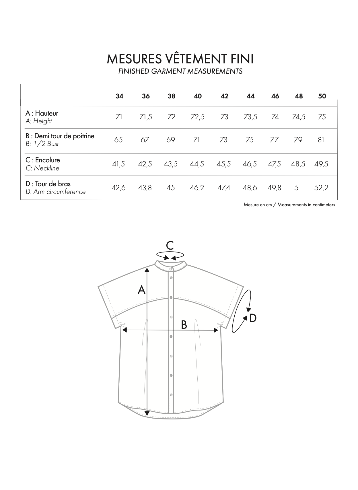 Atelier Brunette La Chemisette Structurée