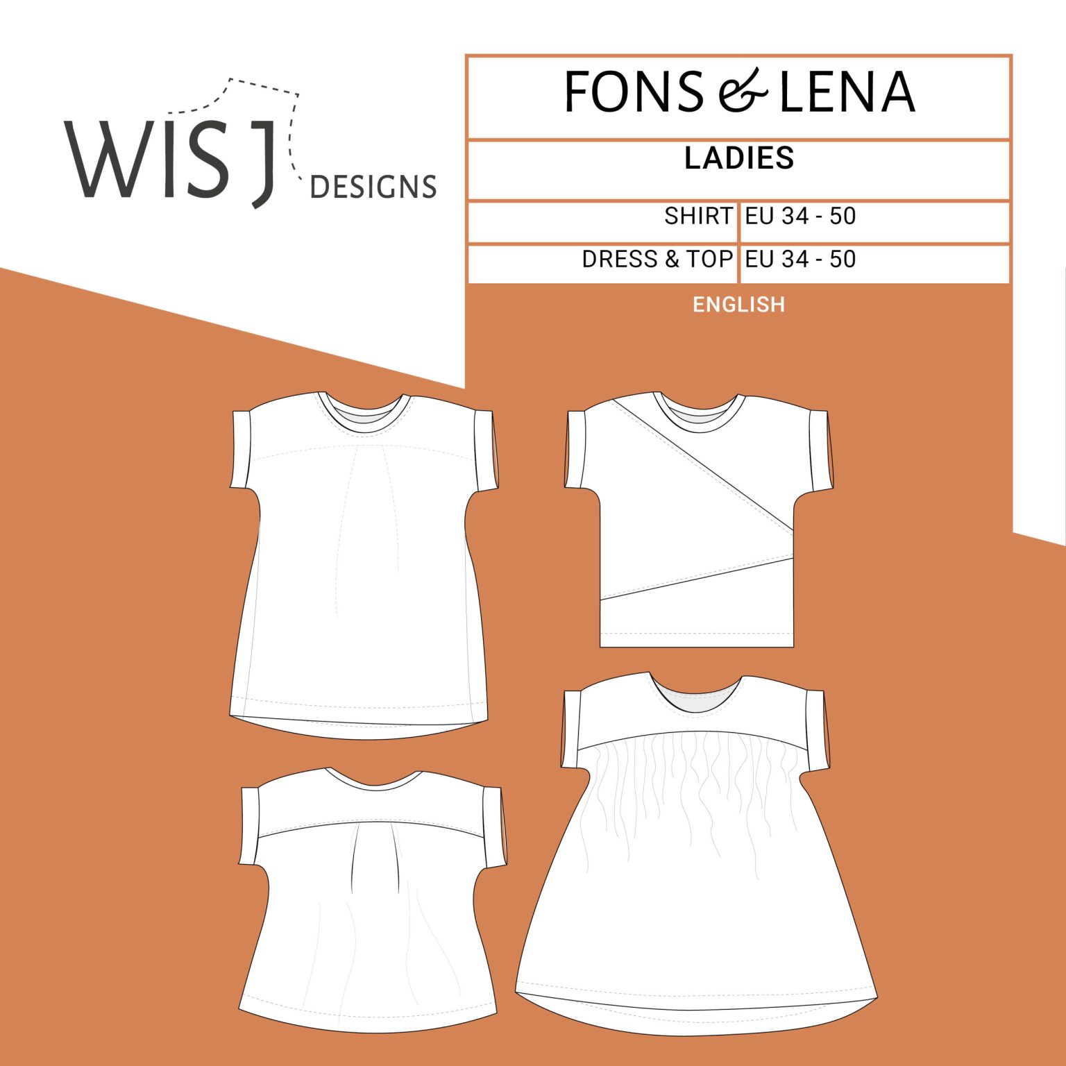 WISJ Designs Women's Fons Shirt and Lena Dress/Top