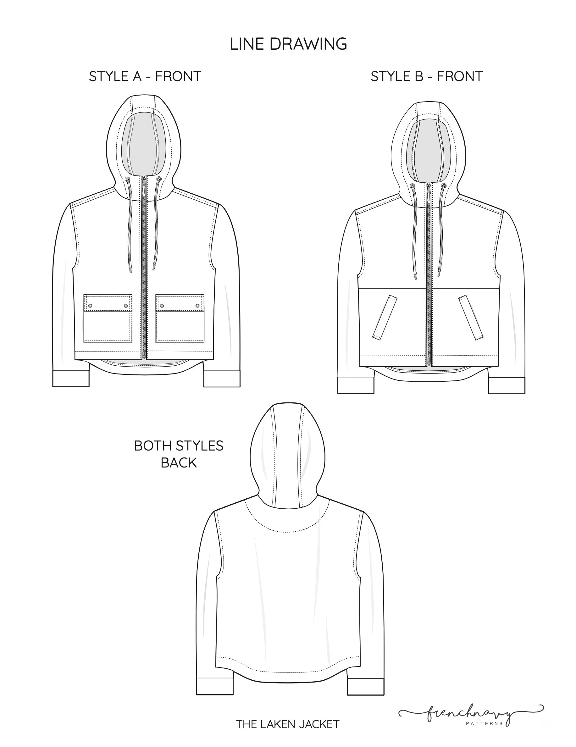 French Navy Laken Jacket