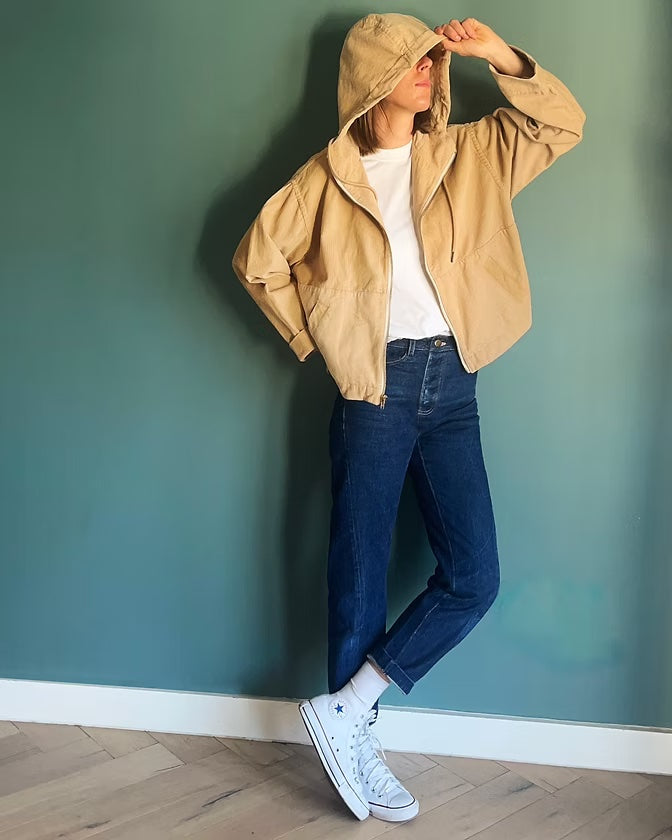 French Navy Laken Jacket