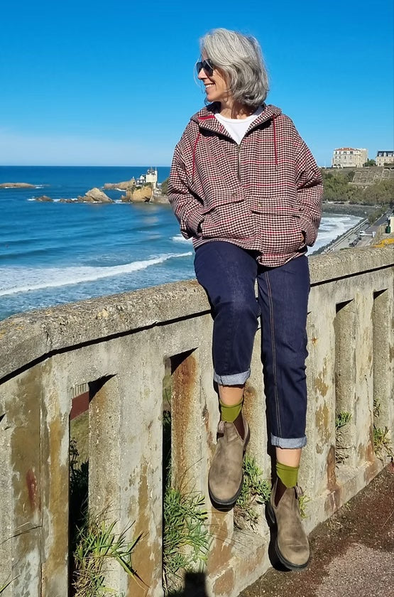 French Navy Laken Jacket