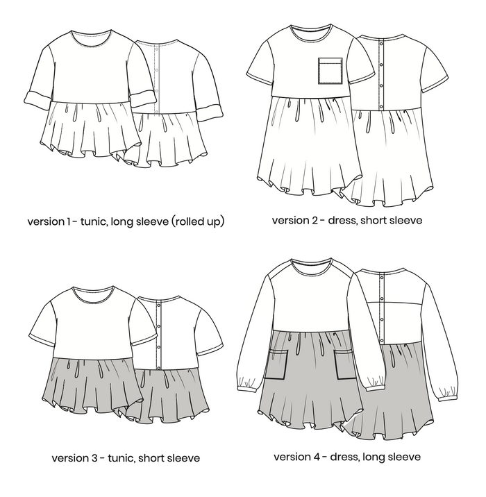 Pattern Paper Scissors Lennon Tunic & Dress – The Fold Line