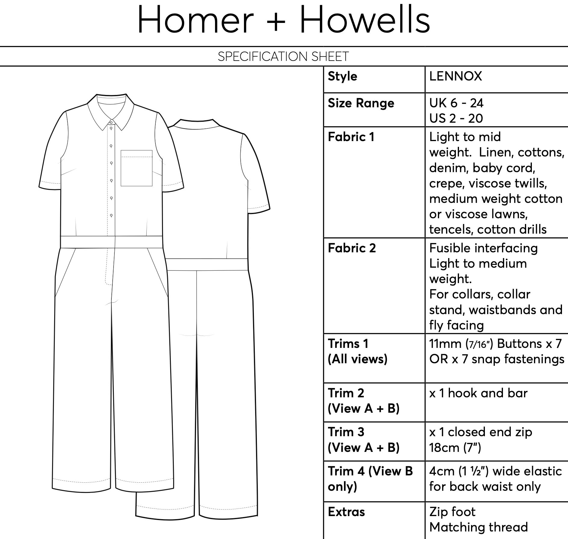 Homer + Howells Lennox Boilersuit and Shirt