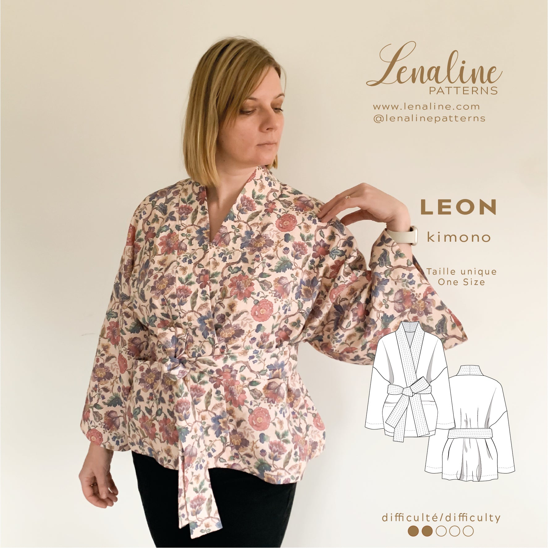 Lenaline Patterns Leon Jacket