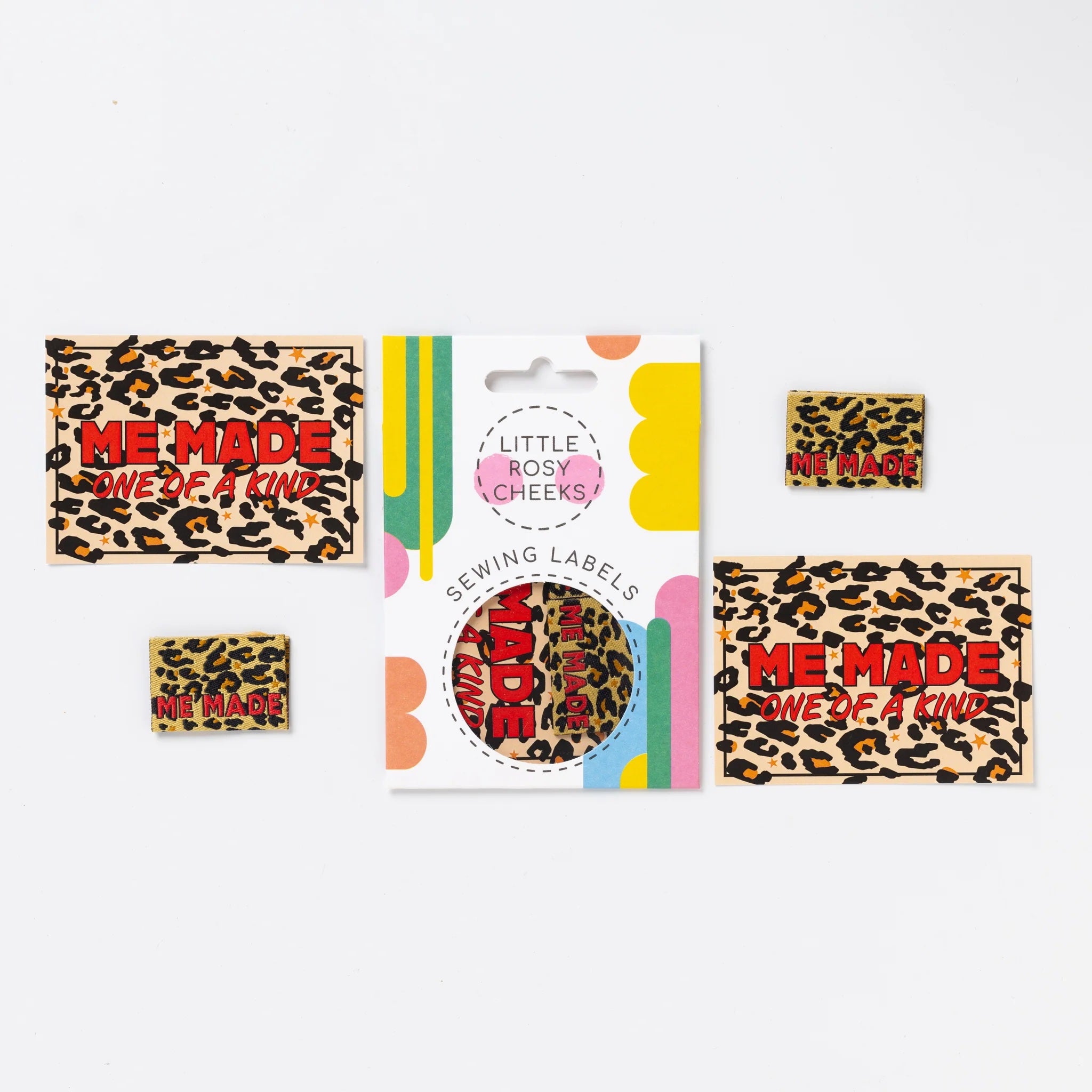 Little Rosy Cheeks Leopard Label and Patch Pack