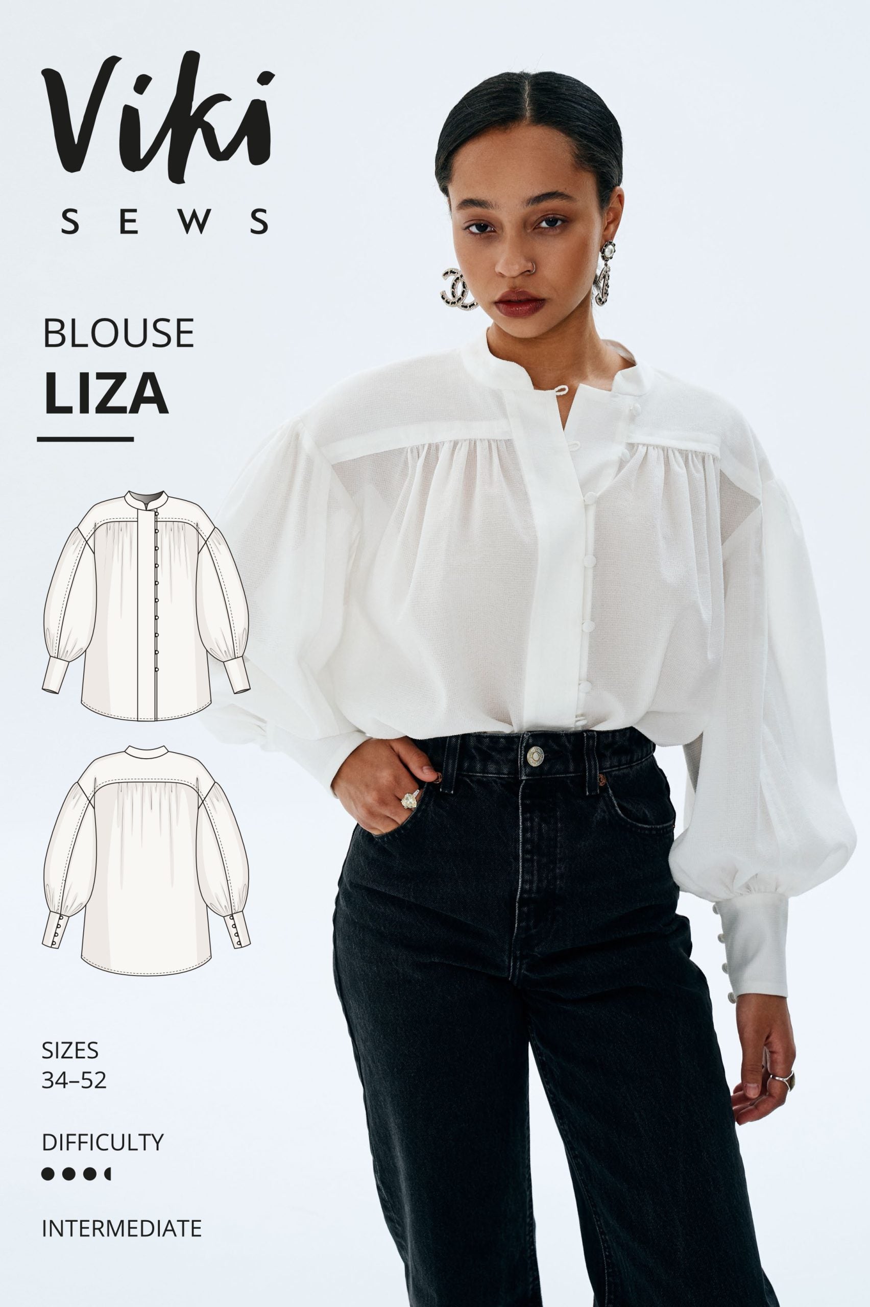 Vikisews Liza Blouse – The Fold Line