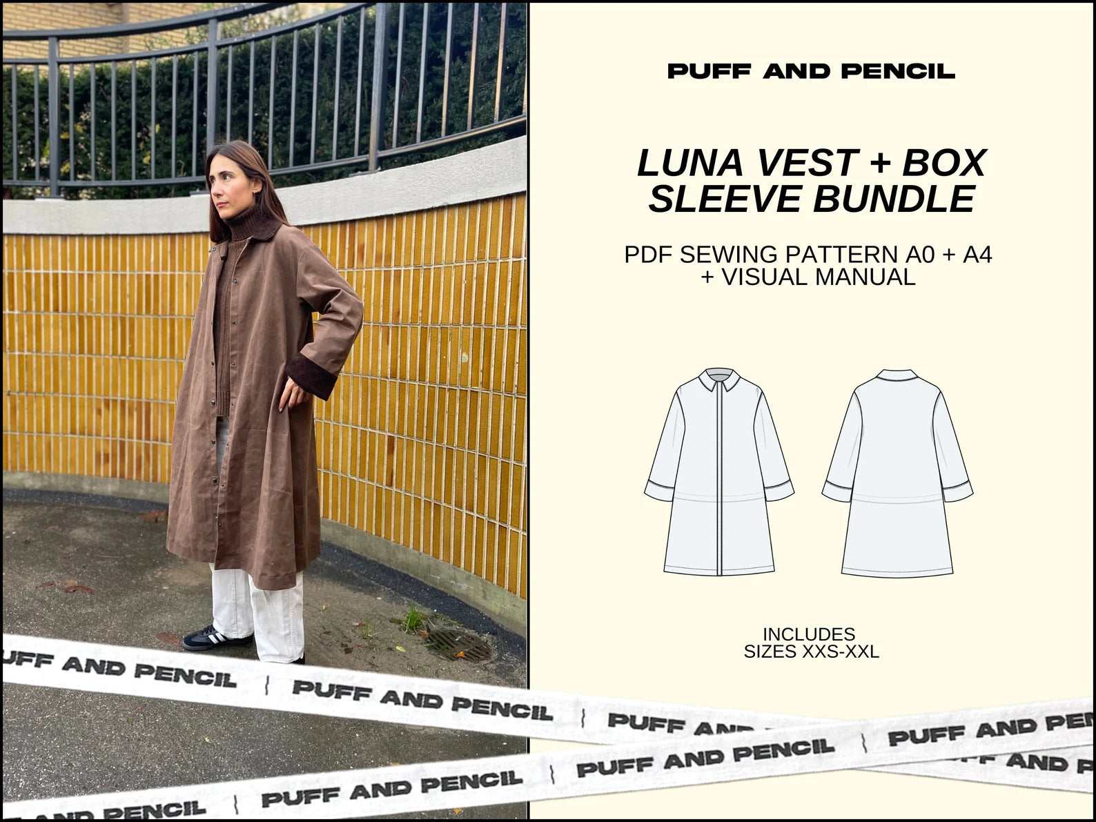 Puff and Pencil Luna Vest & Box Sleeve