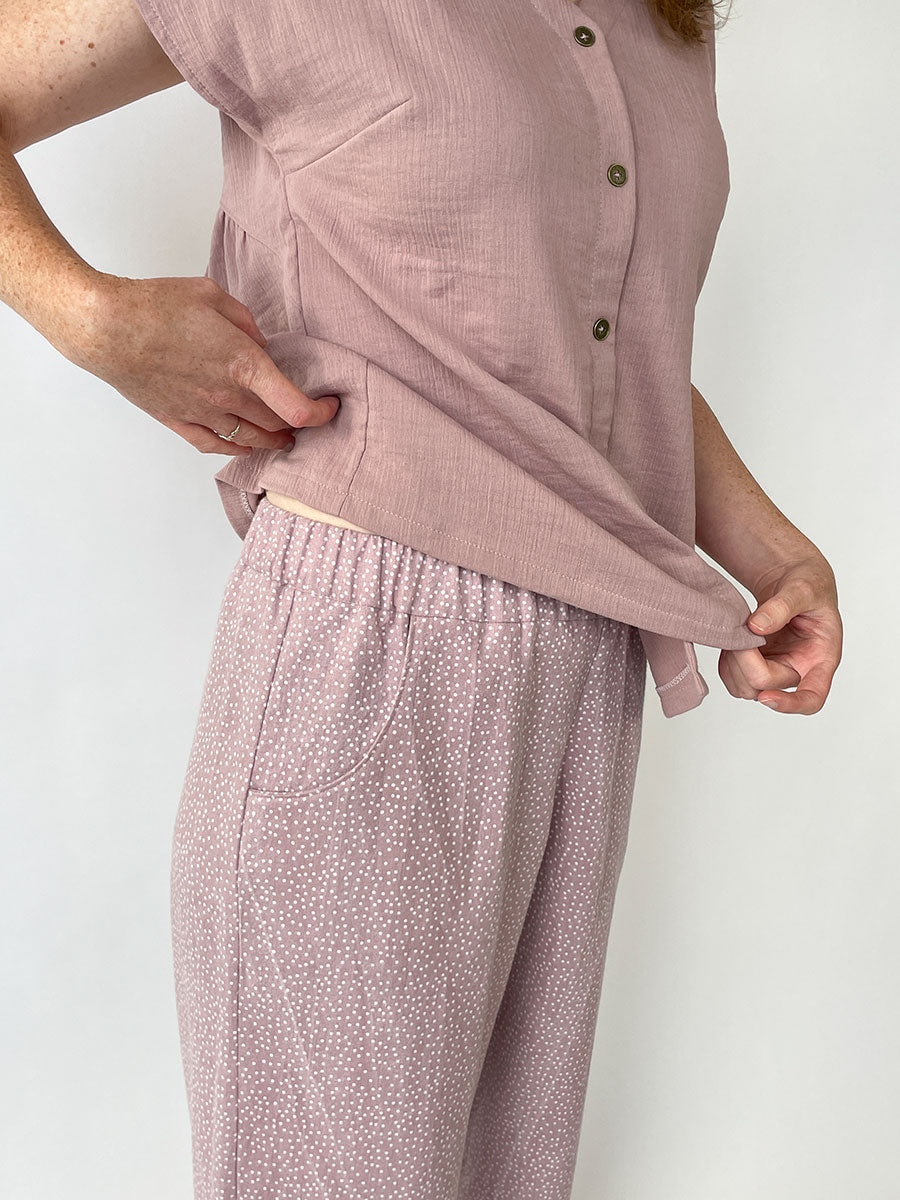 Lunangelinaルナアンヘリナ Bicolor Fleece set up Luna Neutral Zippy - Little Sleepies