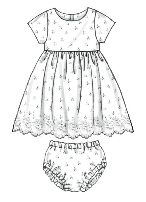 McCalls Babies' Dresses and Panties M6015