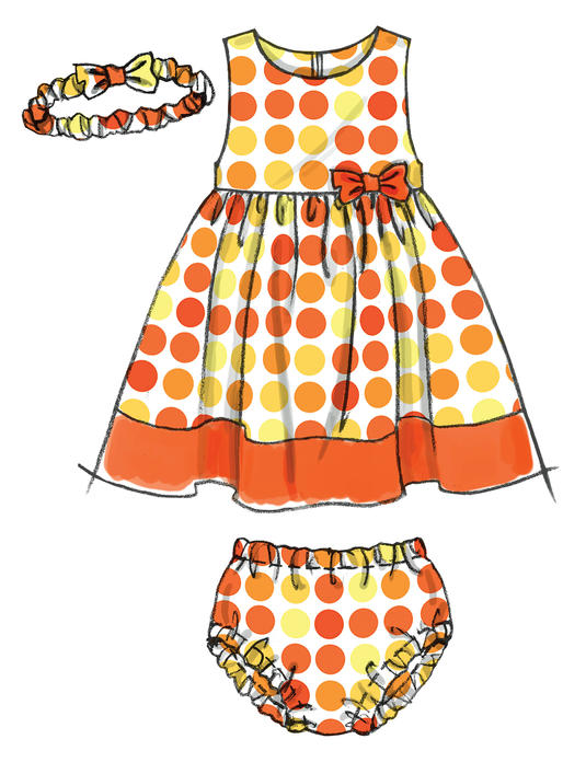 McCalls Babies' Dresses and Panties M6015
