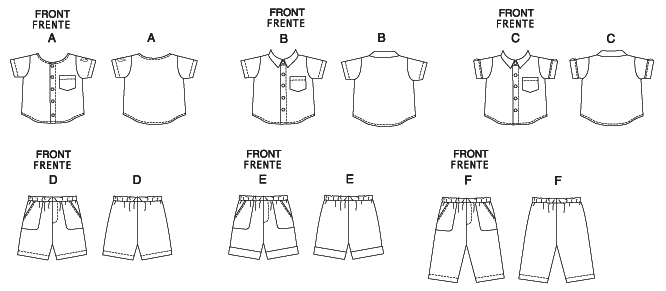 McCalls Babies' Outfits M6016