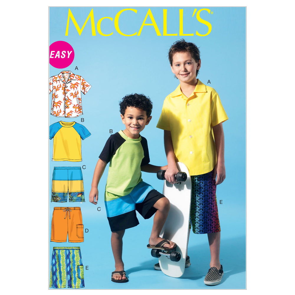 McCalls Child/Teen Shirt, Top, Shorts M6548