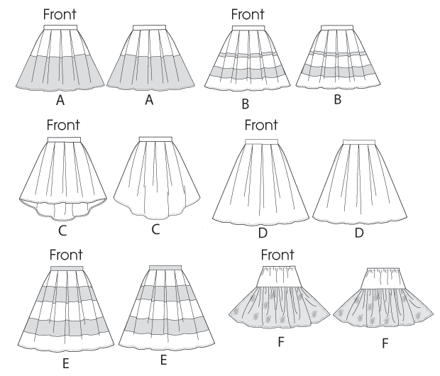 McCalls Skirts M6706