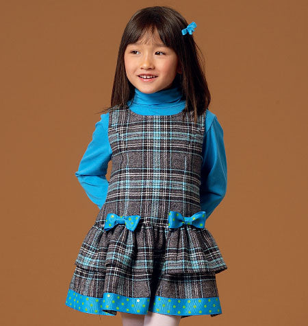 McCalls Children's Pinafore Dresses M7008