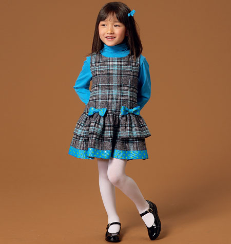 McCalls Children's Pinafore Dresses M7008