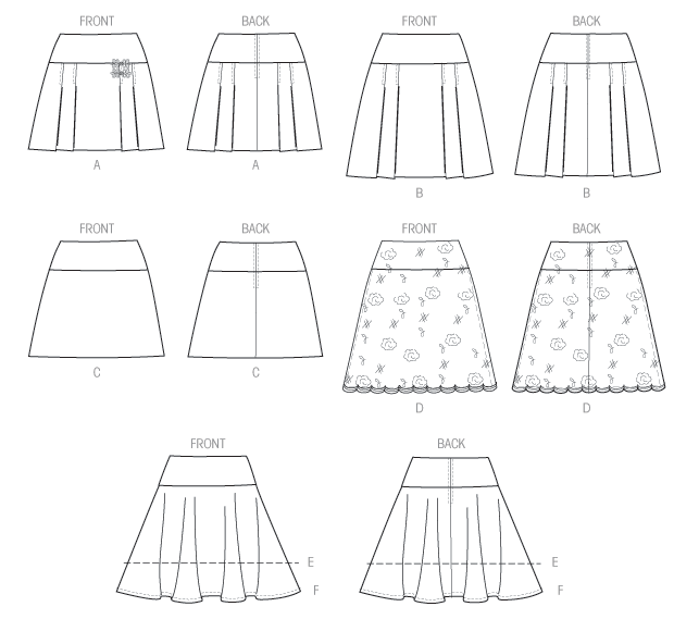 McCalls Skirts M7022