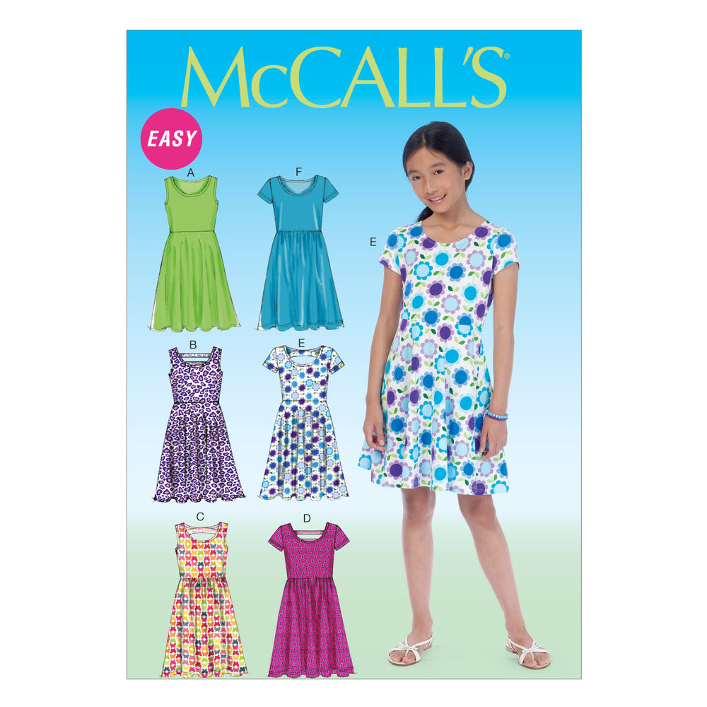 McCalls Child/Teen Dresses M7079
