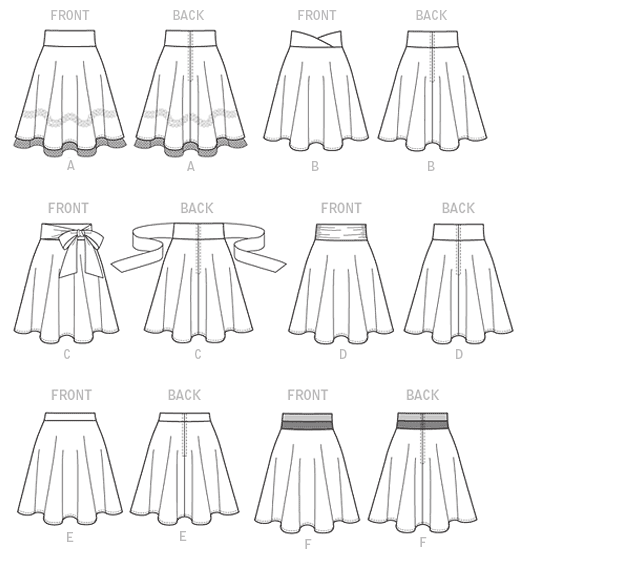 McCalls Skirts M7197