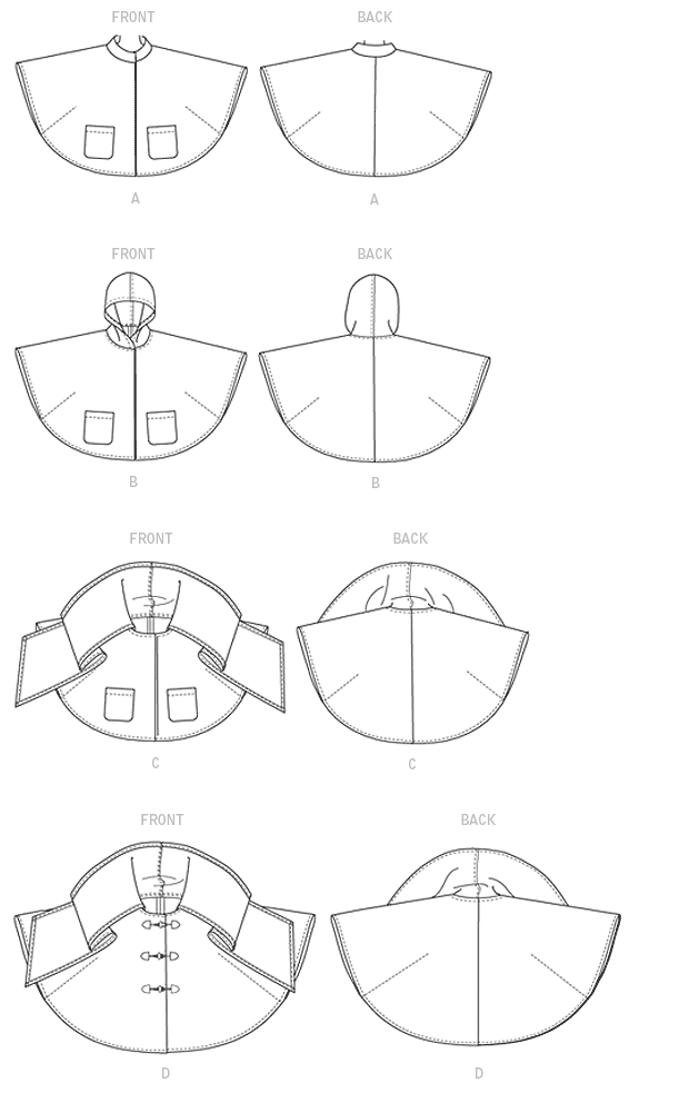 McCalls Ponchos M7202