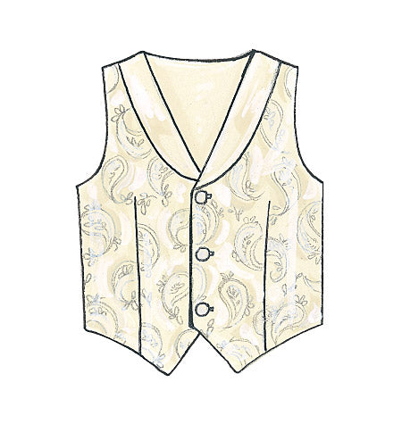 McCalls Child Waistcoats, Accessories M7223