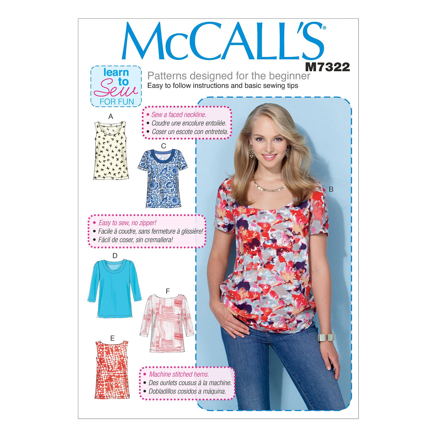 McCalls Tops M7322