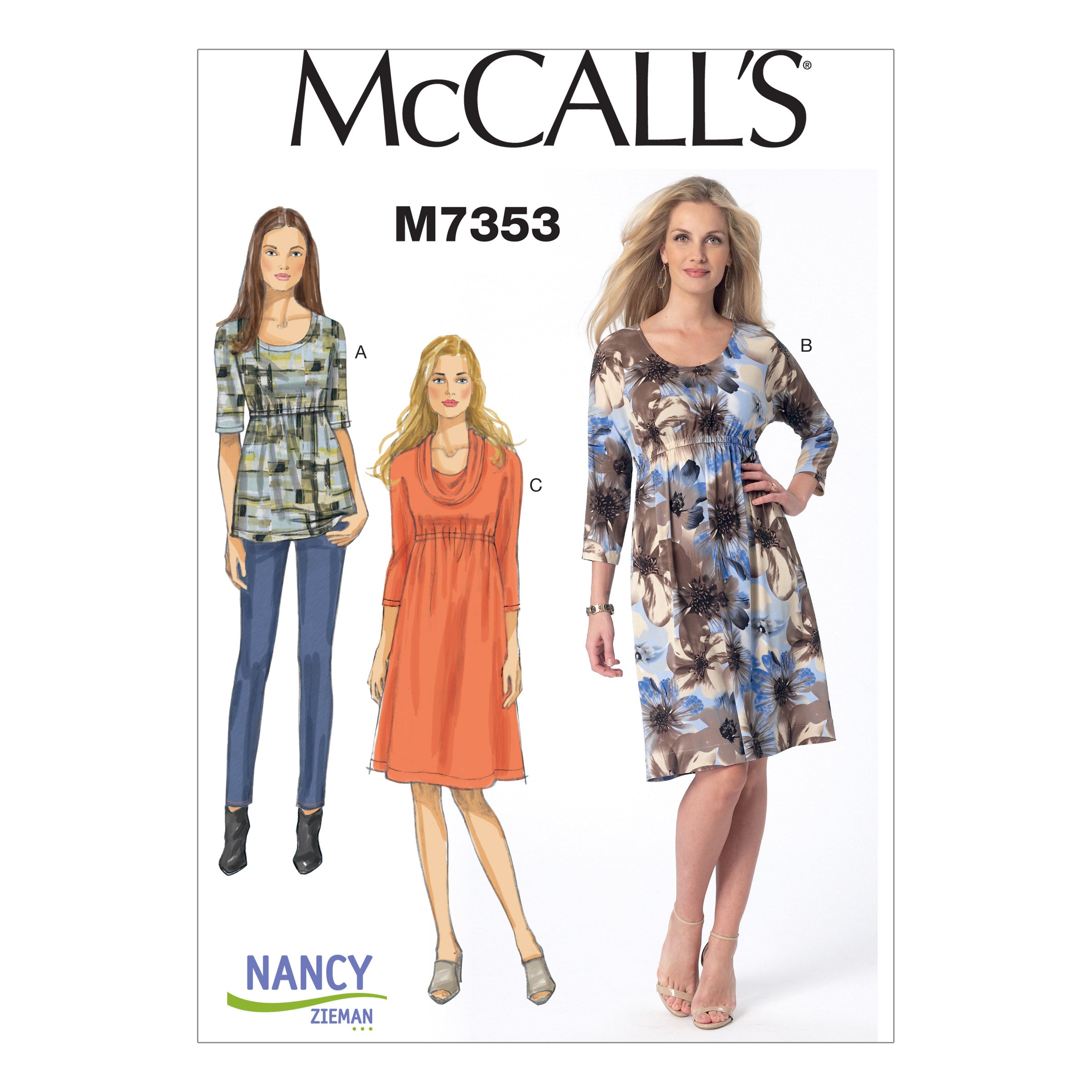 McCalls Top and Dresses M7353