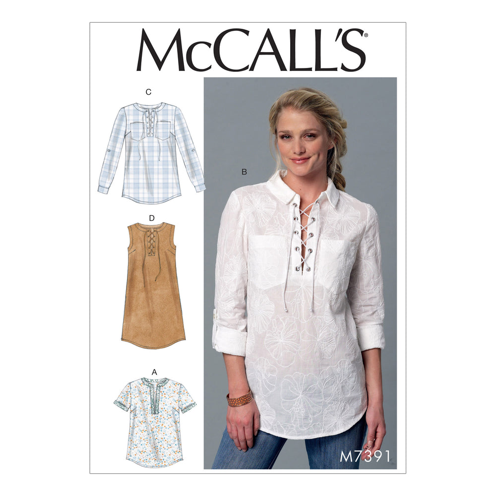 McCalls Tops and Dress M7391