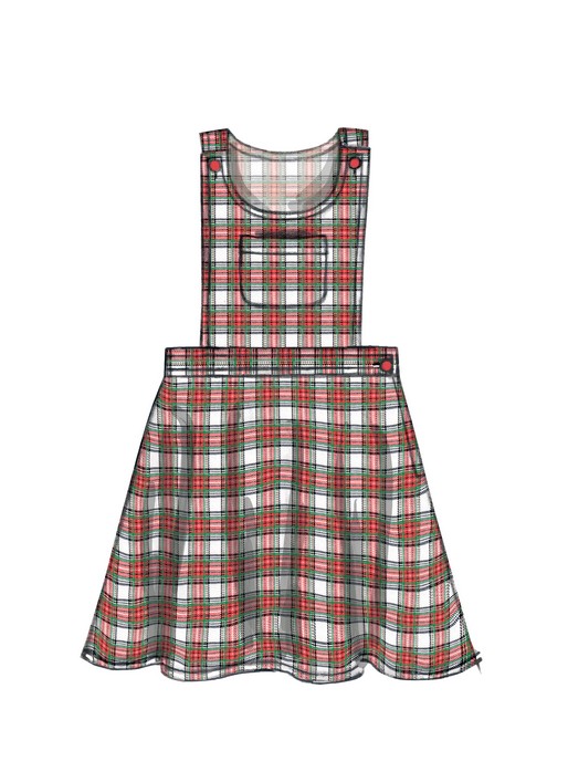 McCalls Child/Teen Pinafore, Dungarees M7459