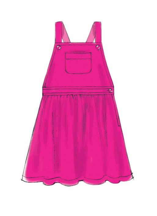 McCalls Child/Teen Pinafore, Dungarees M7459